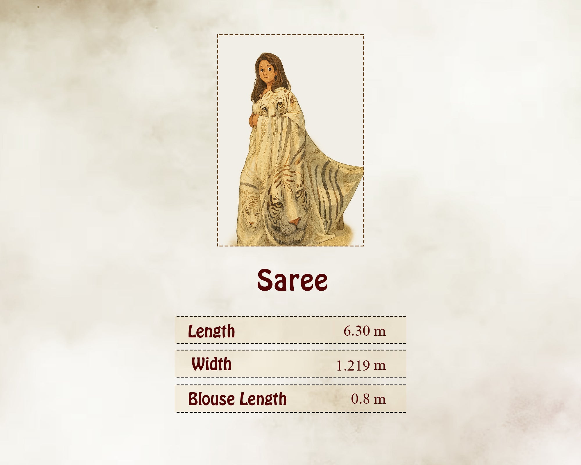 Size Guide in Meters