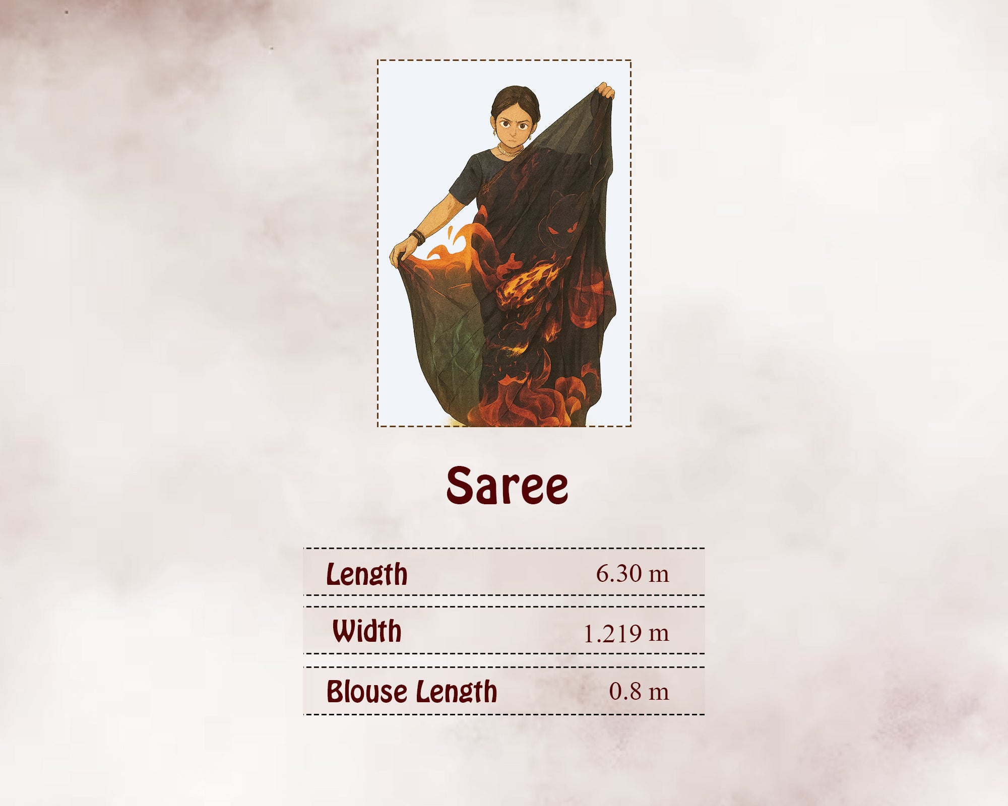 Size Guide in Meters