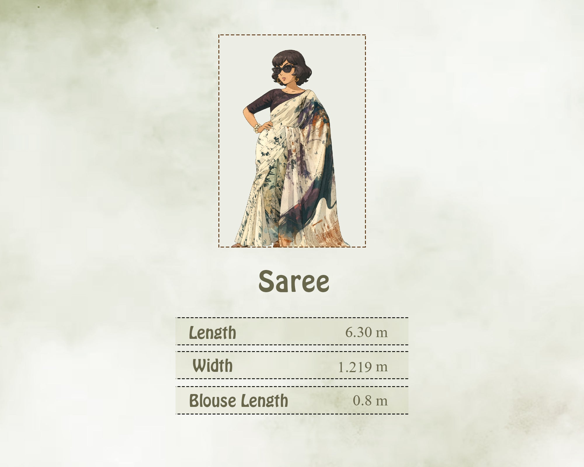 Size Guide in Meters