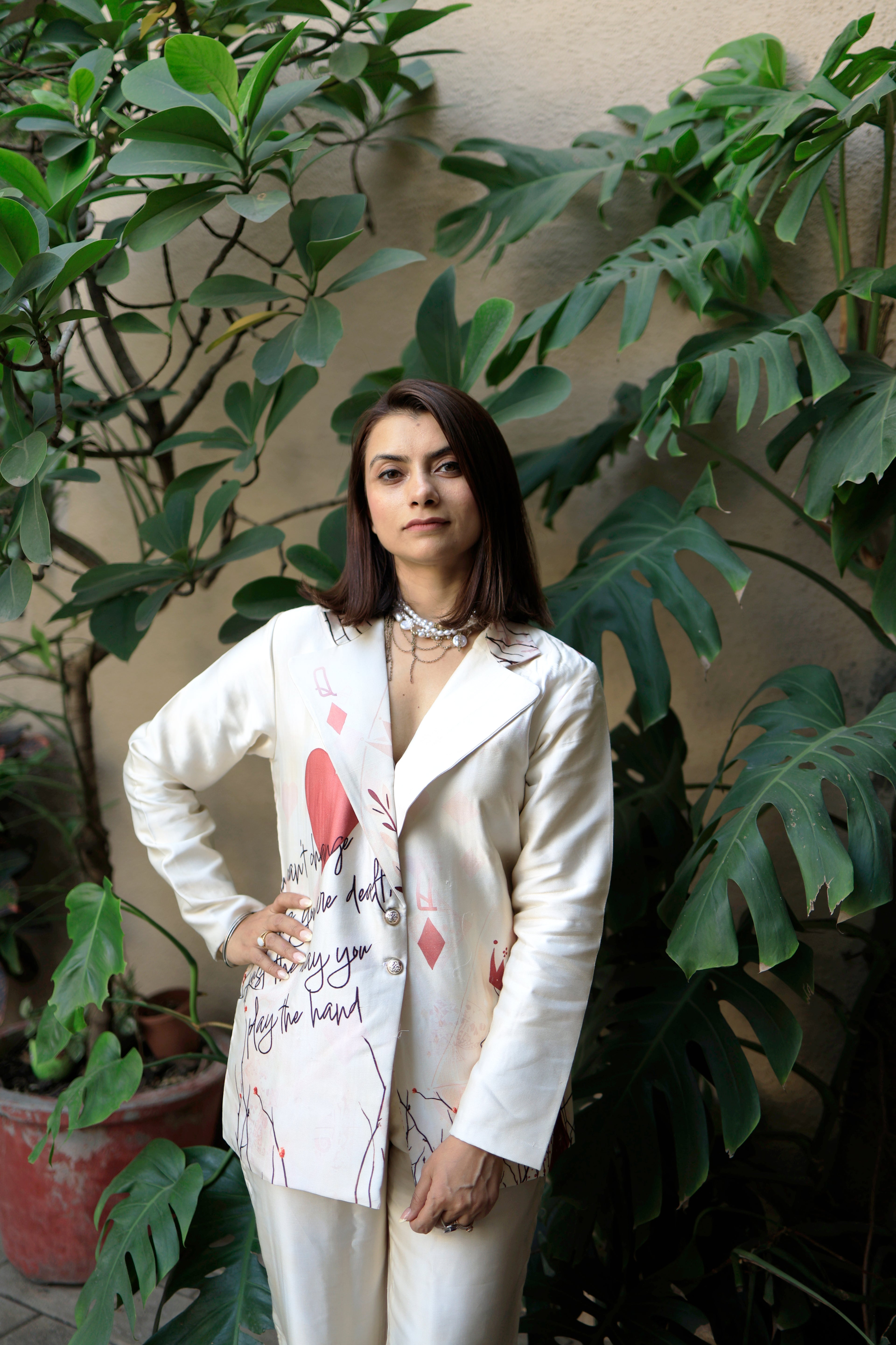 Queen of Red Hearts Blazer Co-Ord Set