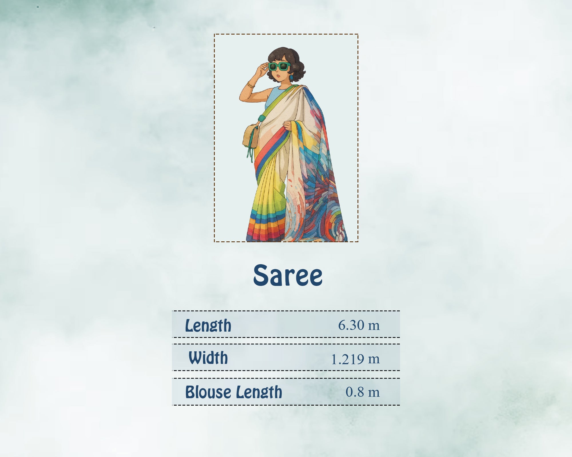 Size Guide in Meters