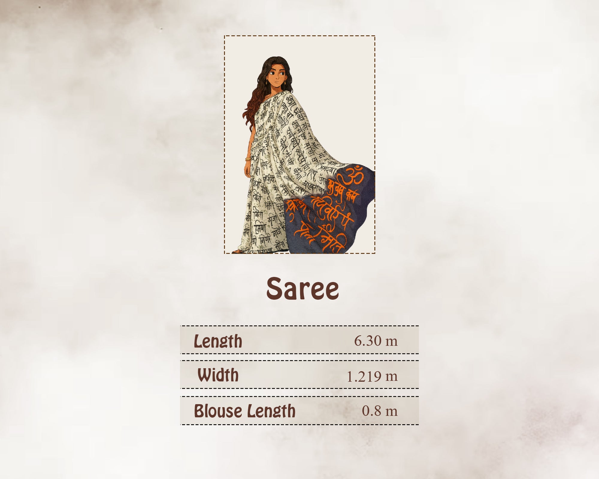 Size Guide in Meters