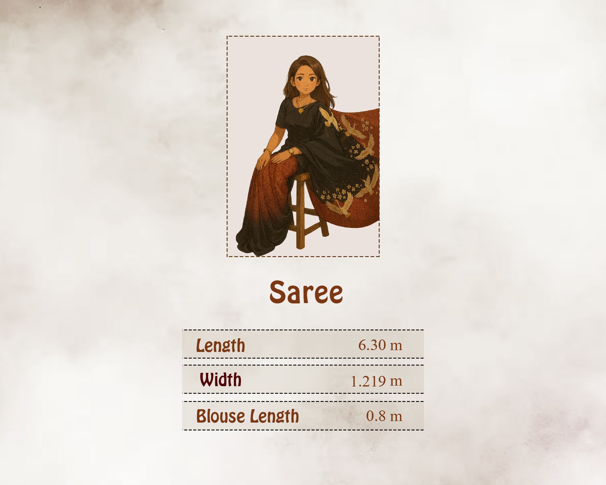 Size Guide in Meters