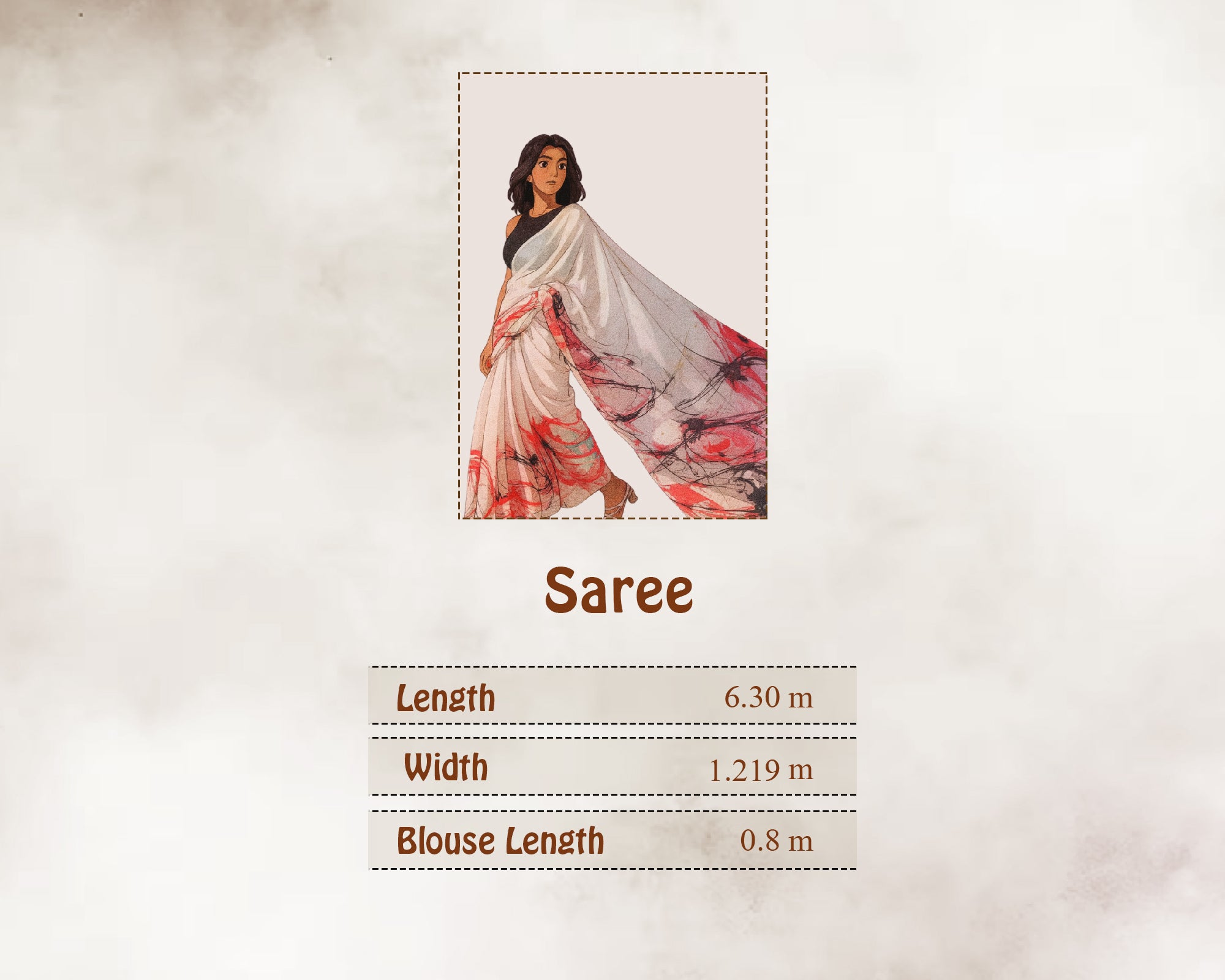 Size Guide in Meters