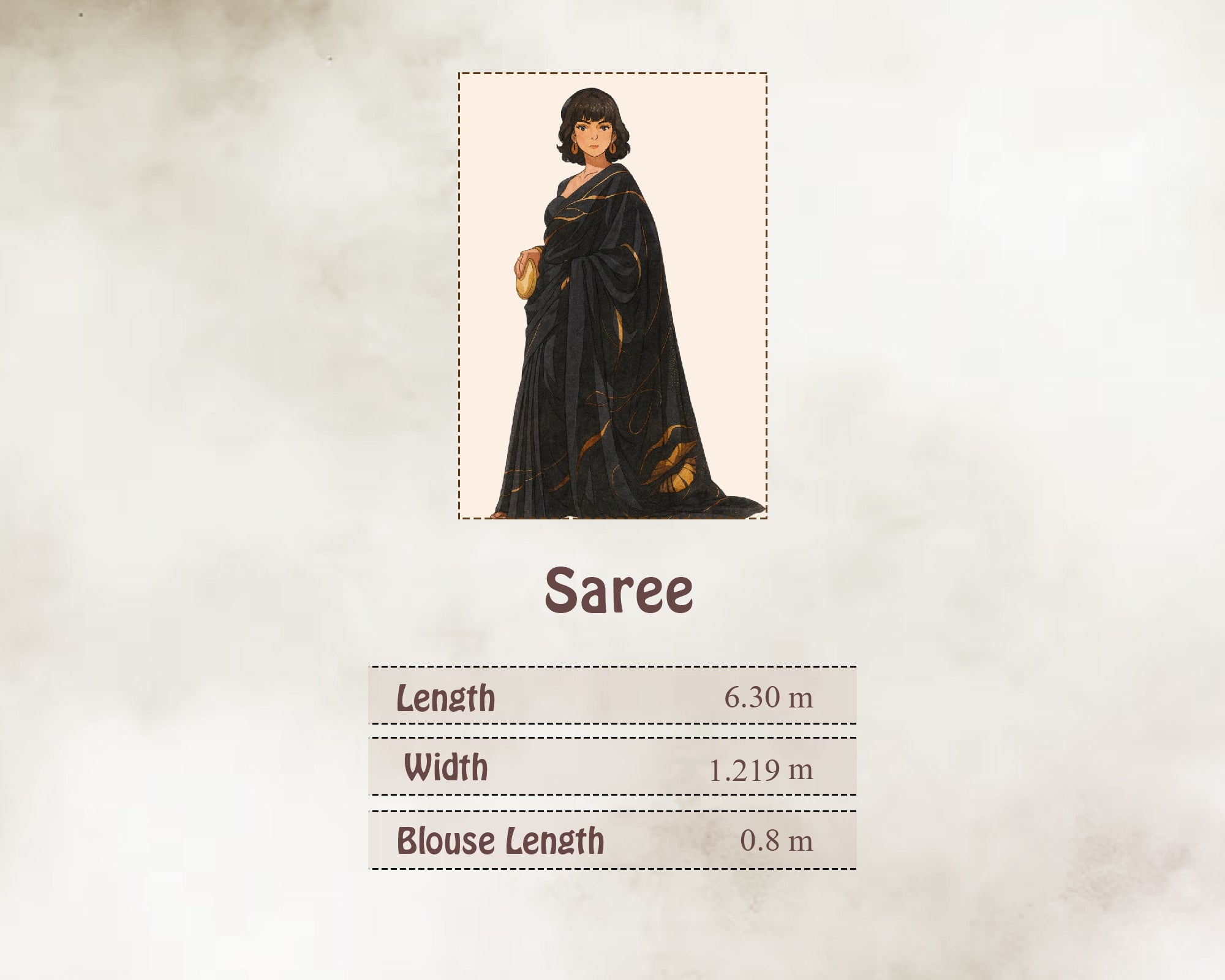 Size Guide in Meters