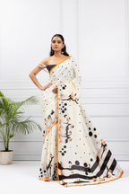 Penguin Polka Dots Saree