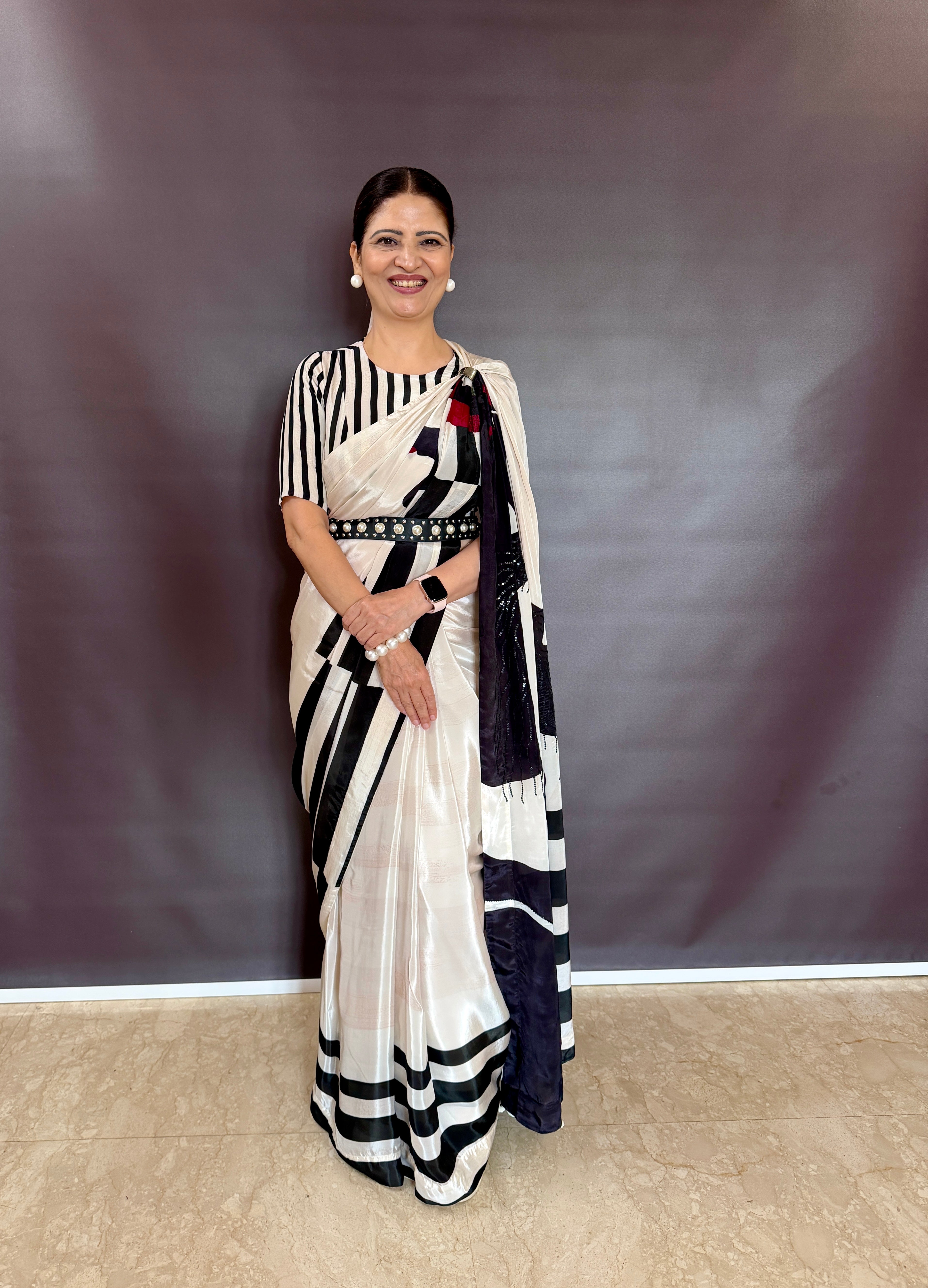 Midnight Chic Medonna Vouge Saree