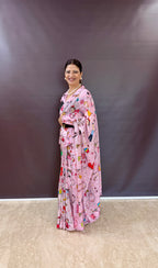 Dreamy Doodle - Sketch Love Design Saree