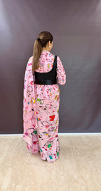 Dreamy Doodle - Sketch Love Design Saree