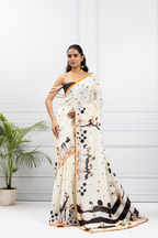 Penguin Polka Dots Saree