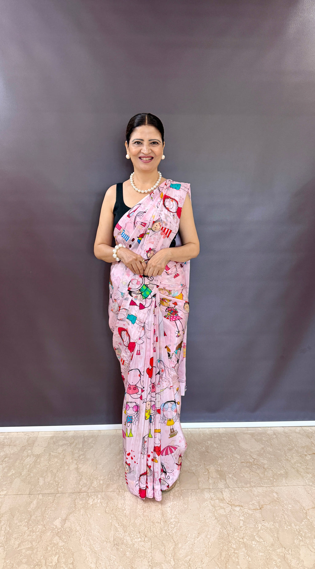 Dreamy Doodle - Sketch Love Design Saree