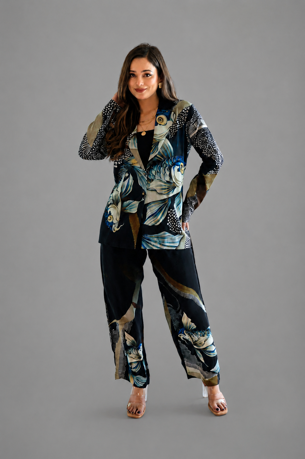 Ocean Majesty Blazer Co-Ord Set