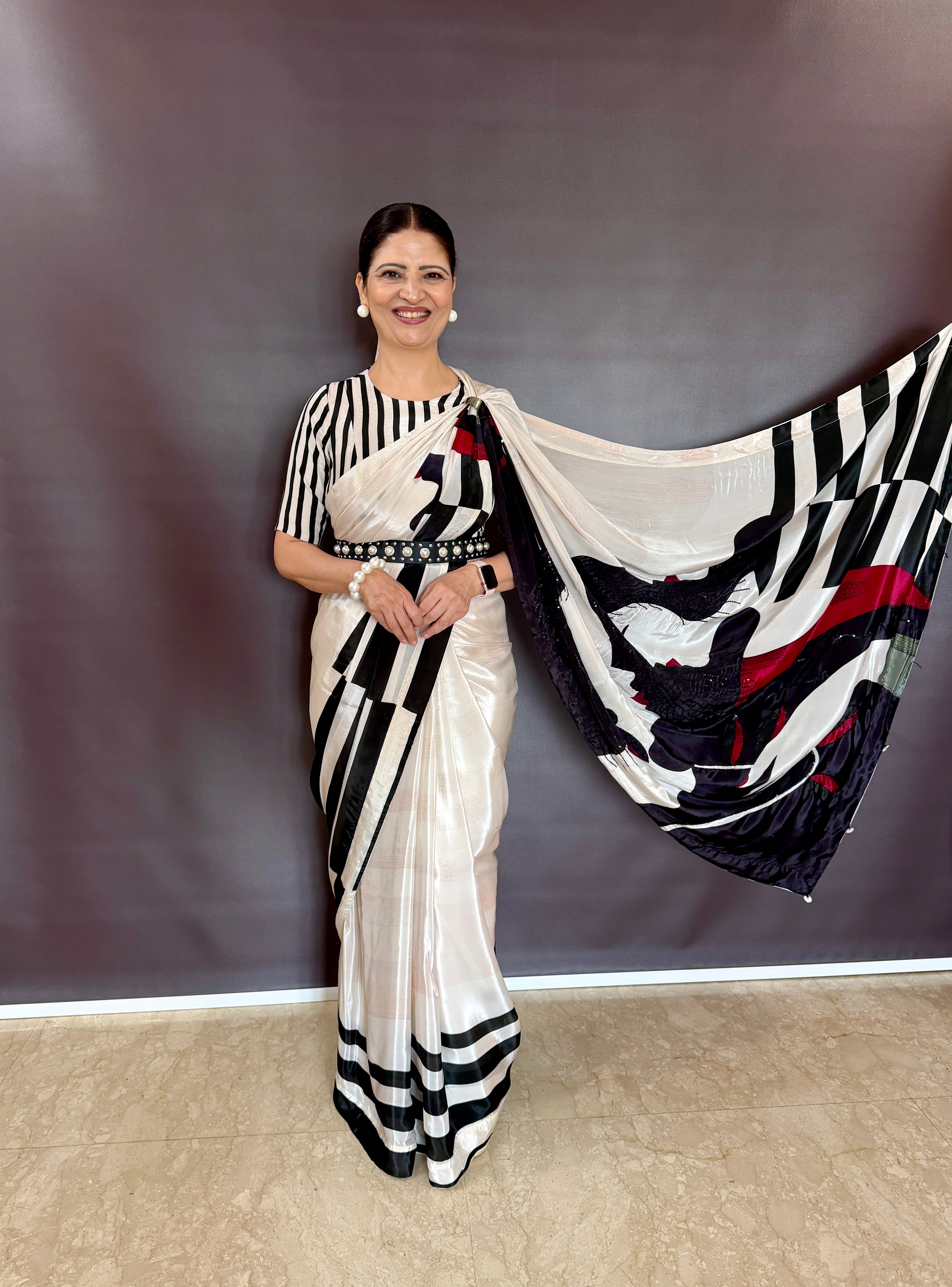 Midnight Chic Medonna Vouge Saree
