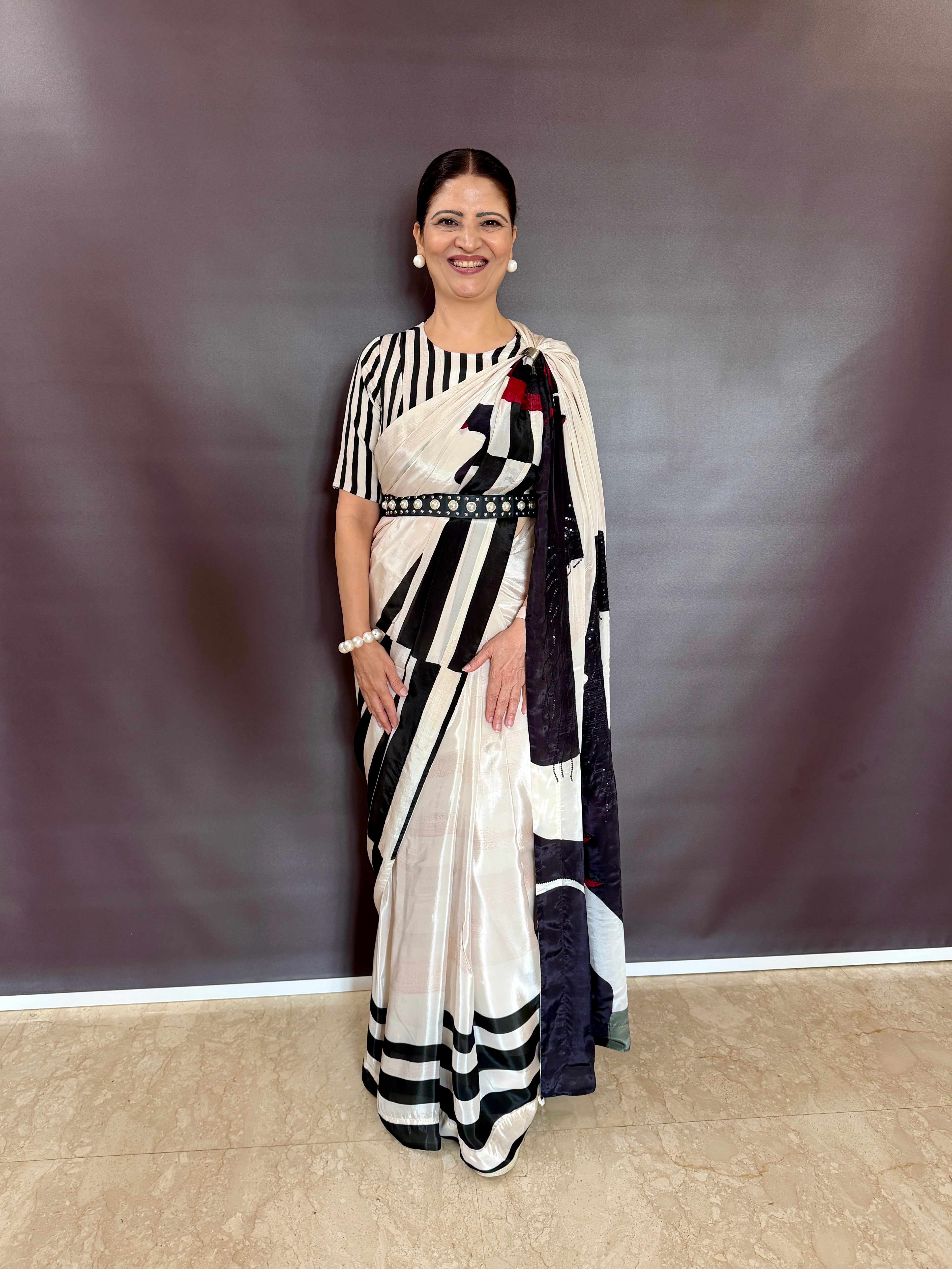 Midnight Chic Medonna Vouge Saree