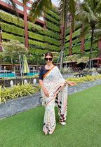 Penguin Polka Dots Saree