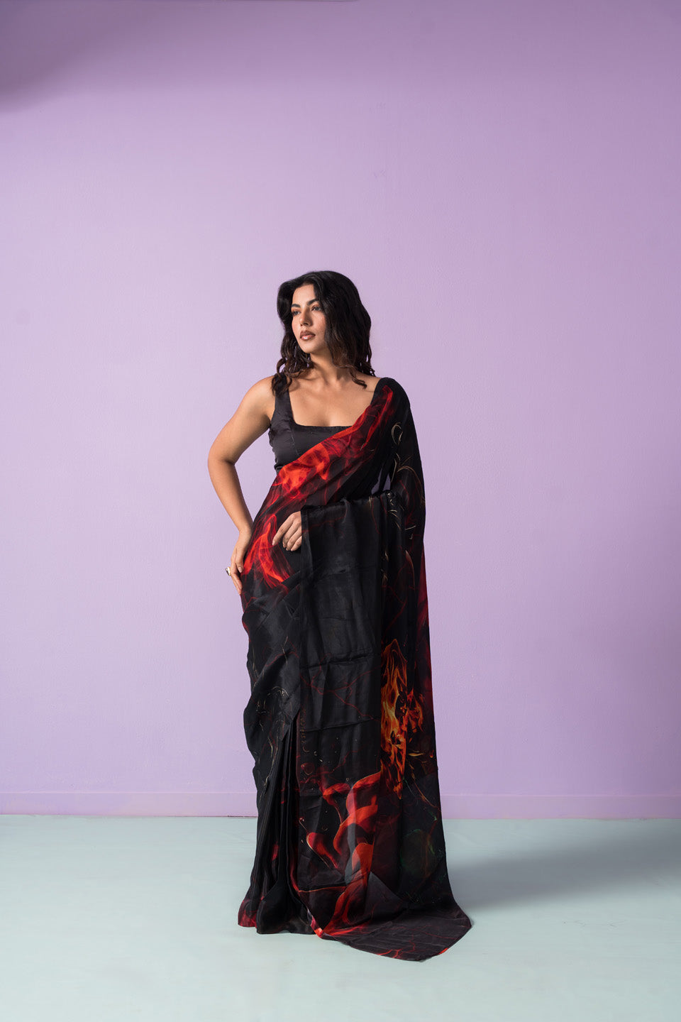 Burning Flame Of Desires Saree