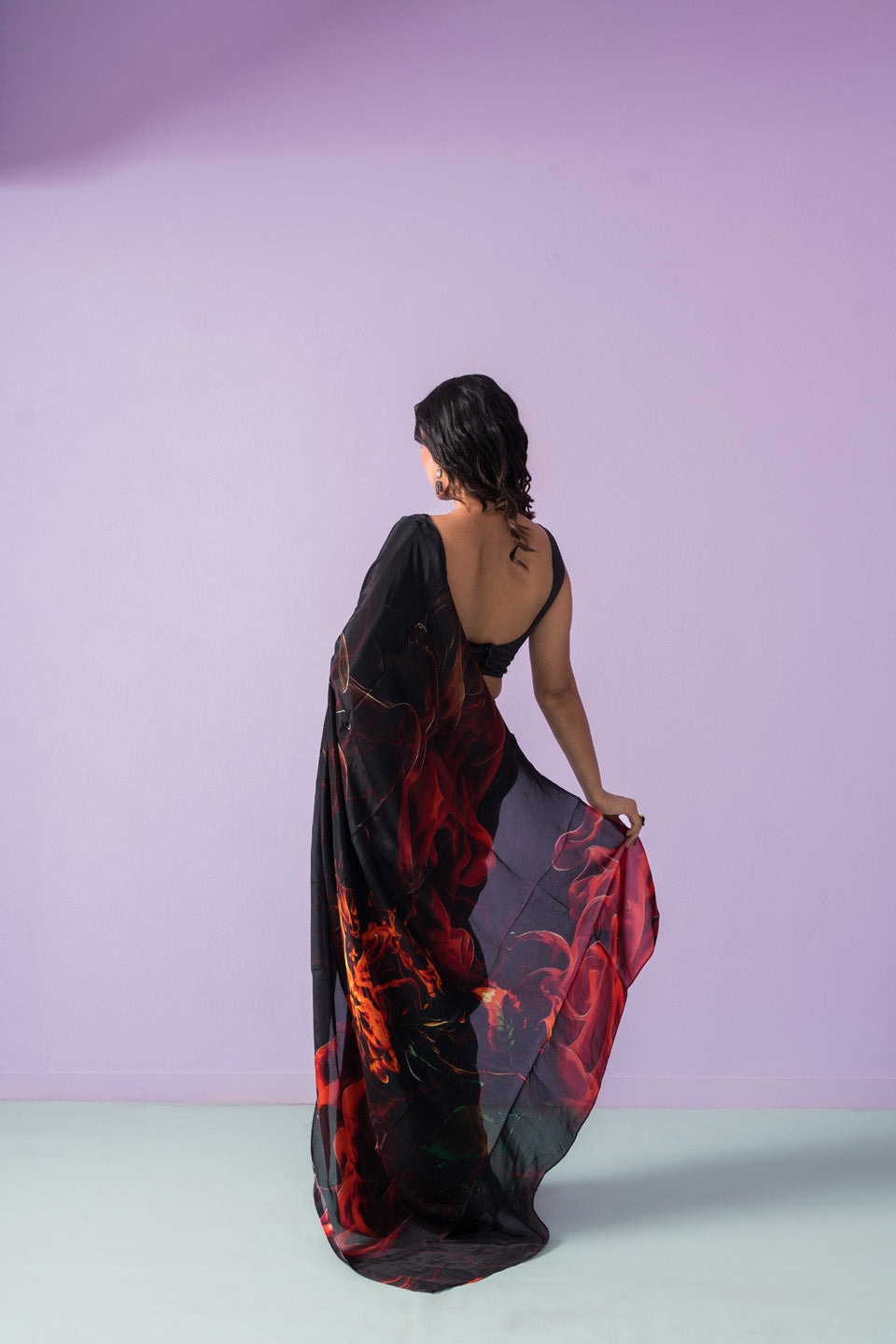 Burning Flame Of Desires Saree