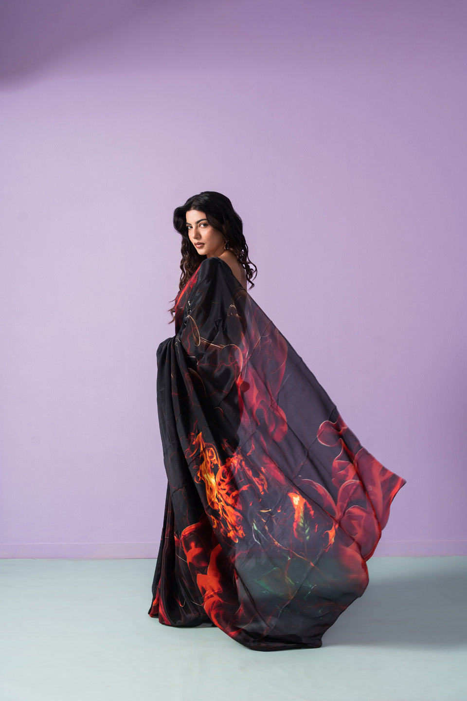 Burning Flame Of Desires Saree