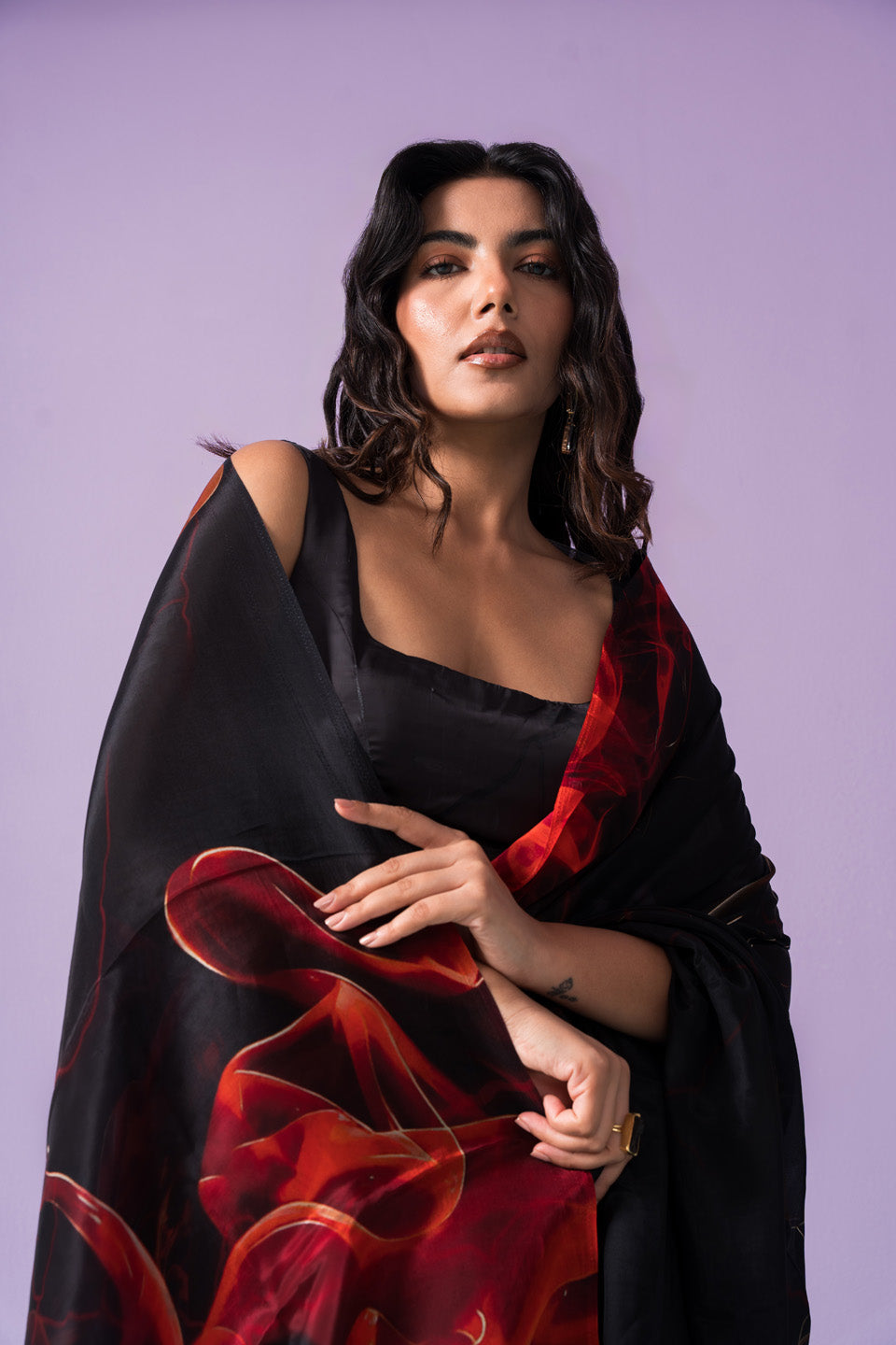 Burning Flame Of Desires Saree
