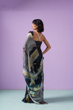 Ocean Majesty Pearl Saree