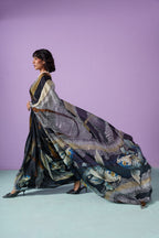 Ocean Majesty Pearl Saree