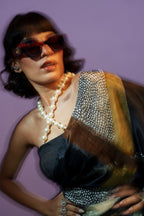 Ocean Majesty Pearl Saree
