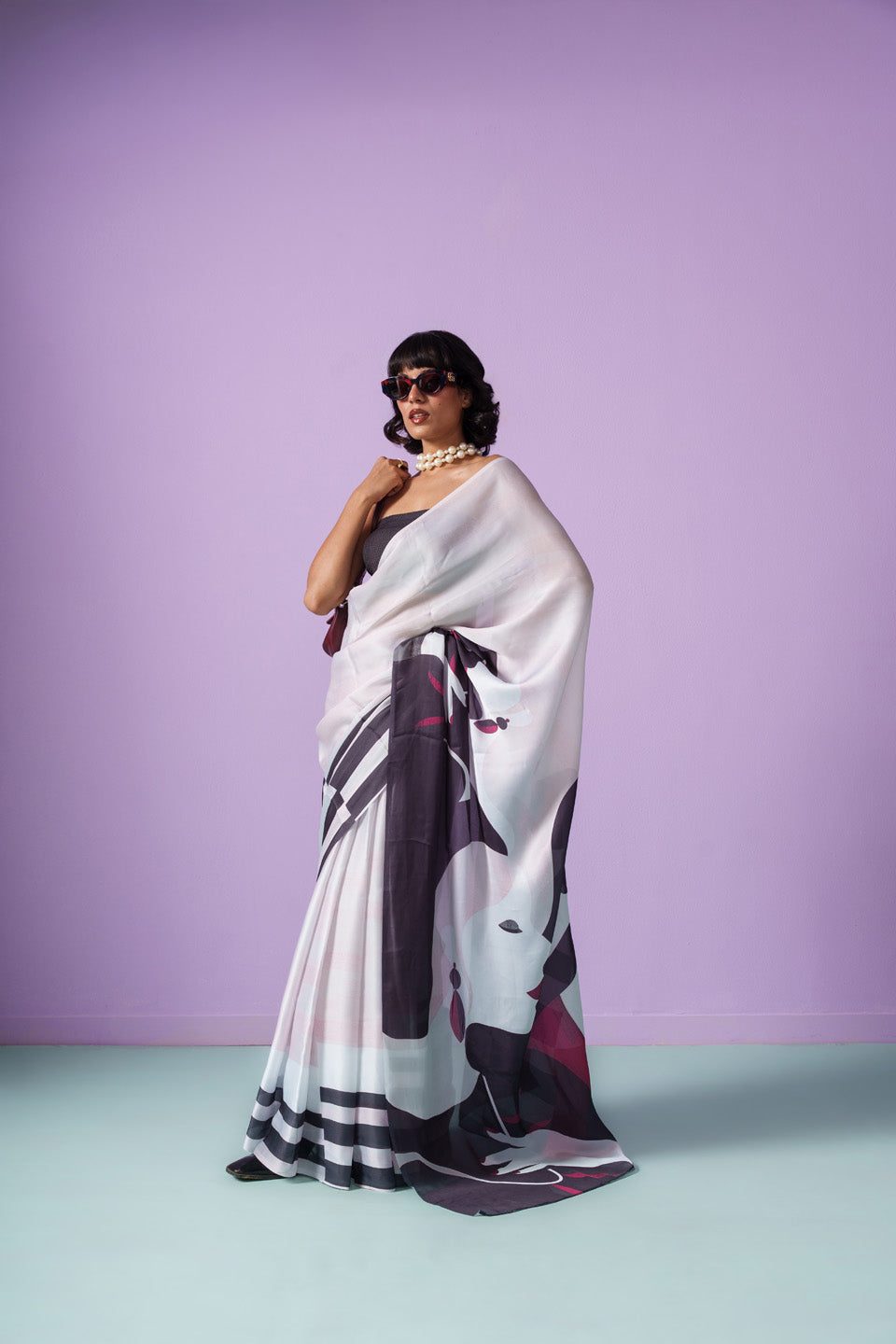 Midnight Chic Medonna Vouge Saree