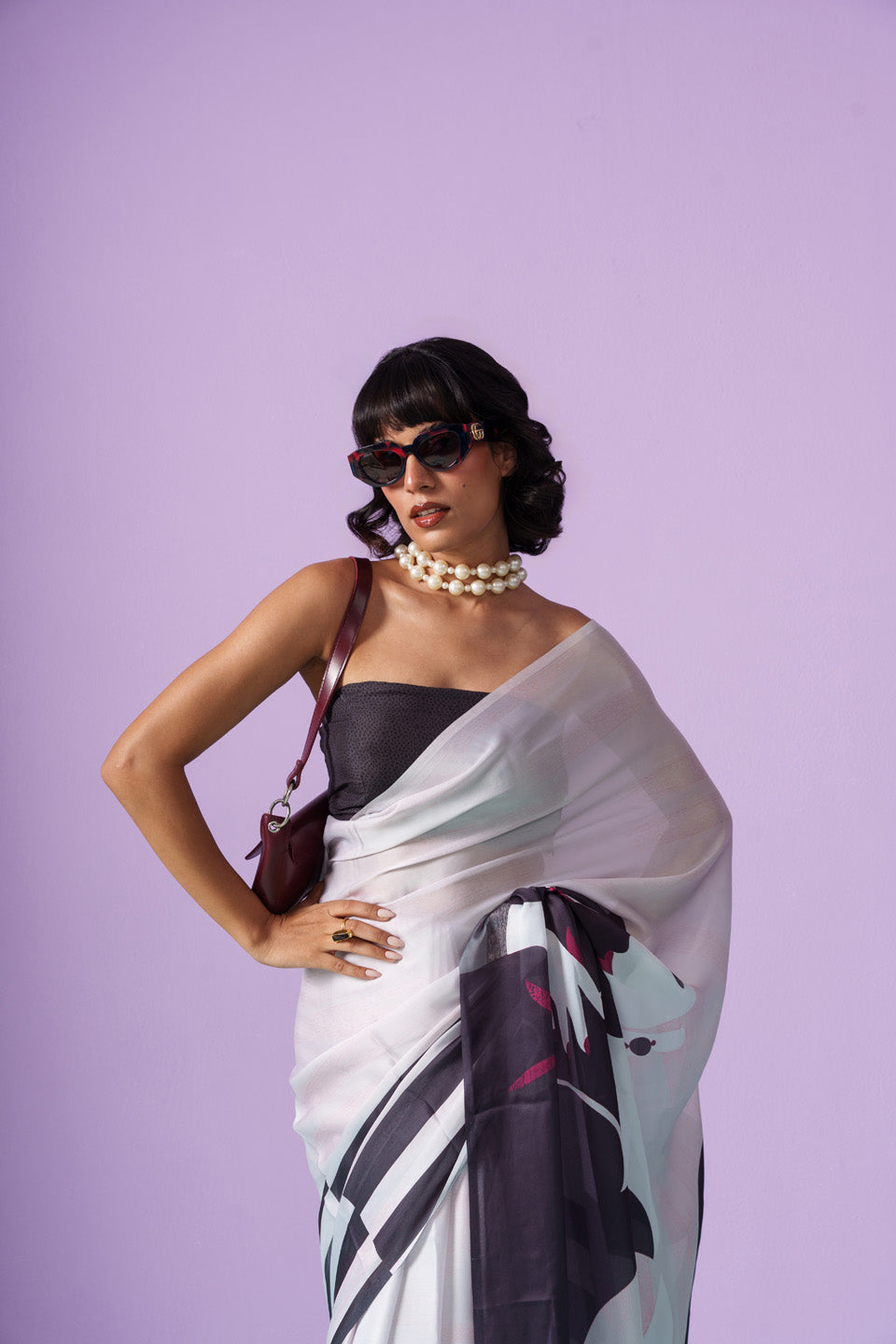 Midnight Chic Medonna Vouge Saree