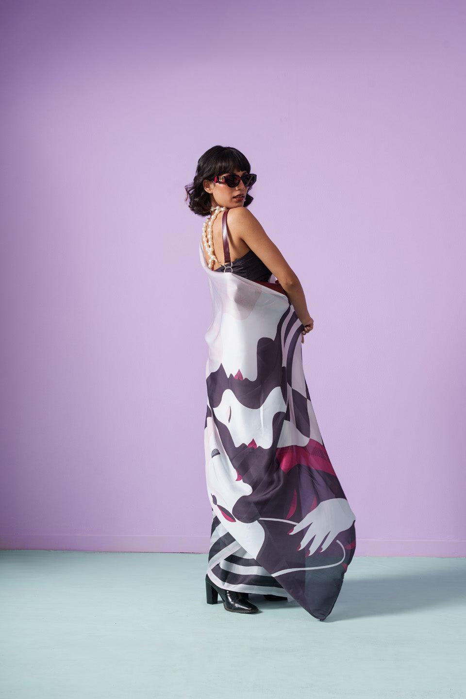 Midnight Chic Medonna Vouge Saree