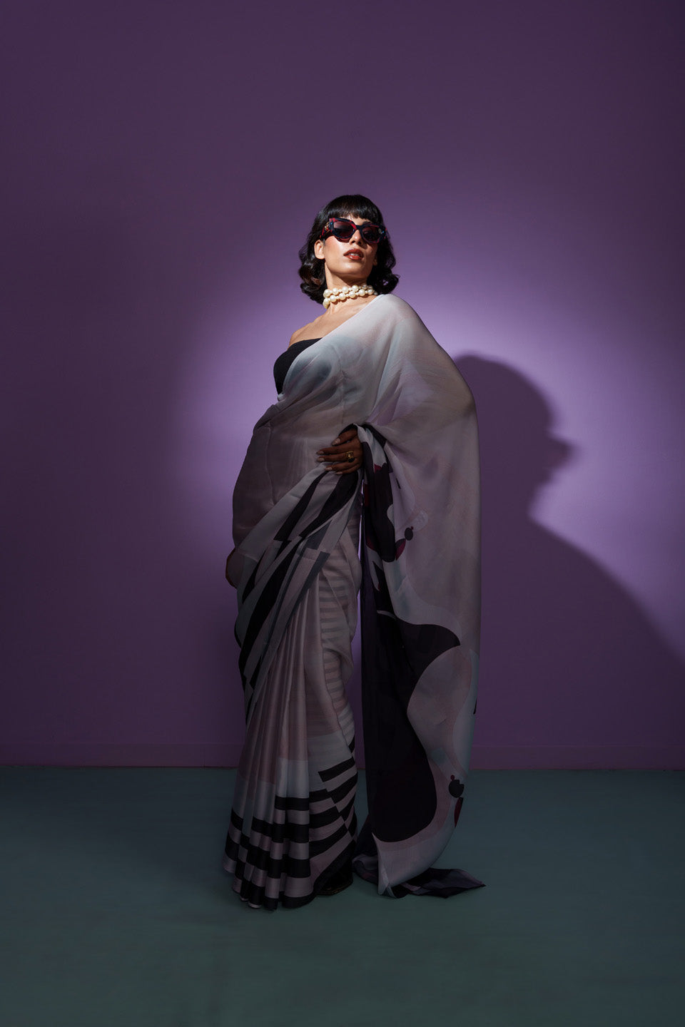 Midnight Chic Medonna Vouge Saree