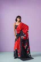 Crimson Rouge Venom Flame Saree