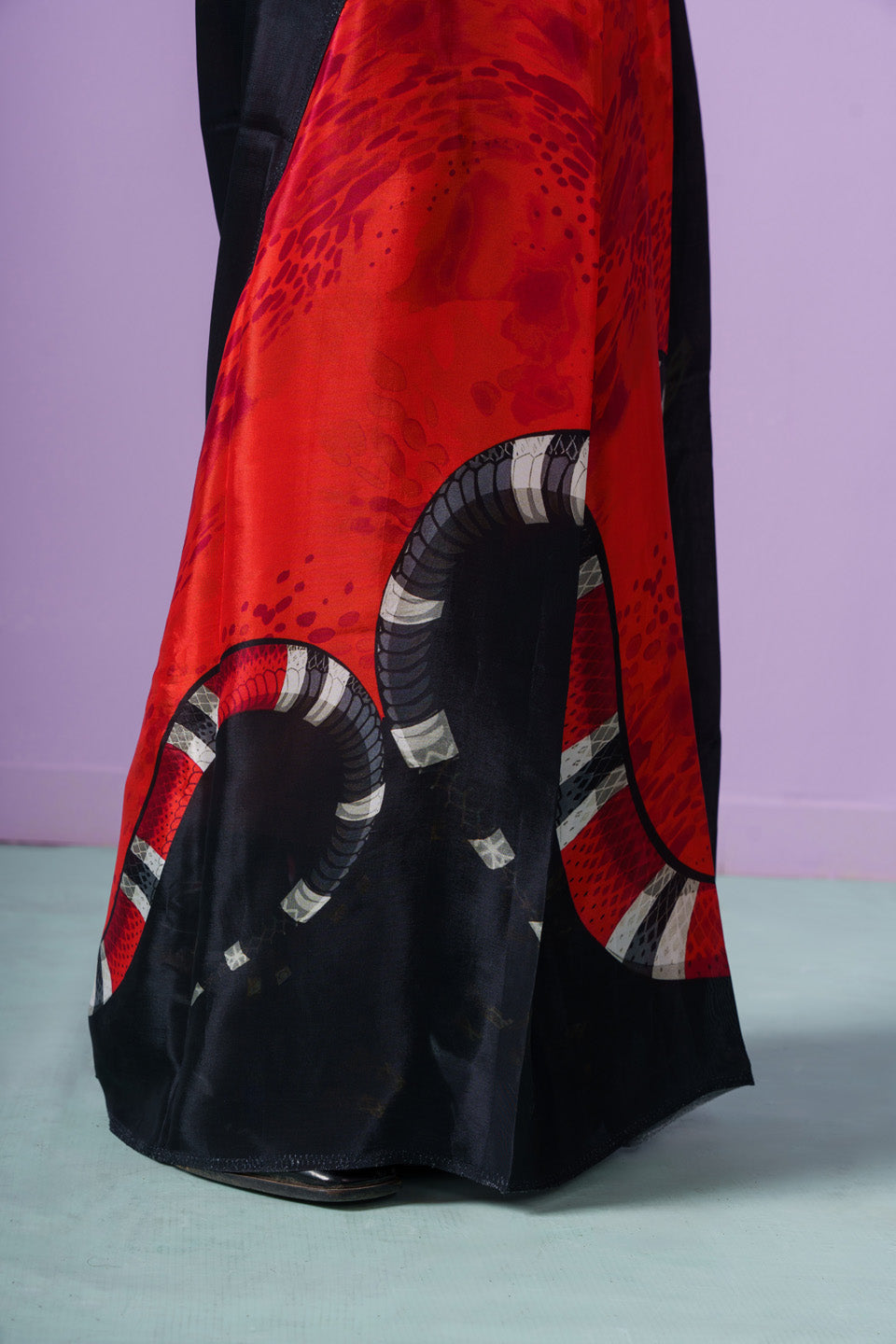 Crimson Rouge Venom Flame Saree