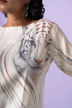 Bravery Bengal Wild White Tiger Co-ord Set