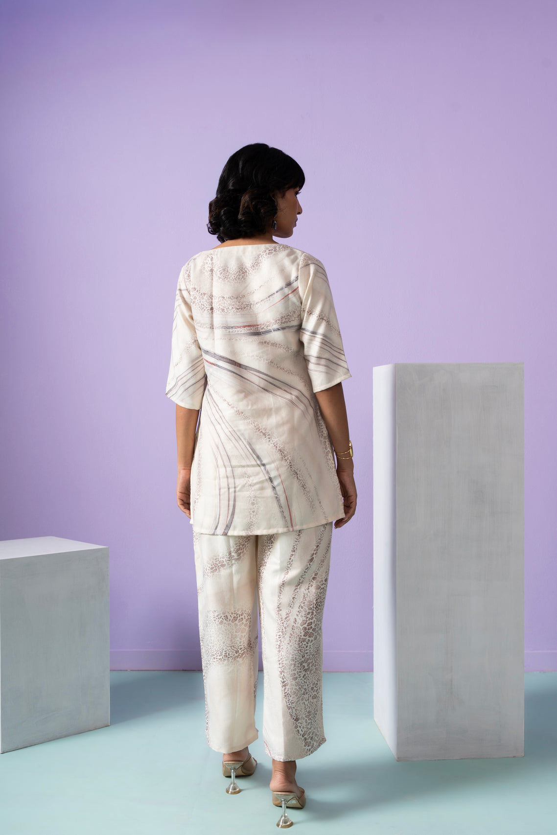 Bravery Bengal Wild White Tiger Co-ord Set