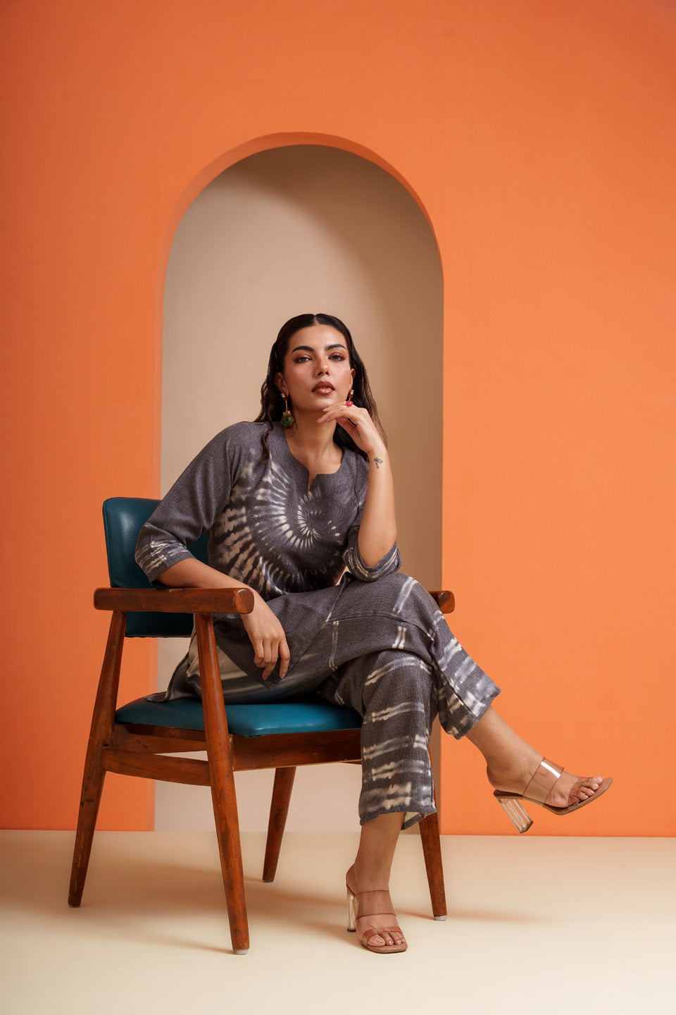 Pencil Gray Black Shiboori/Tie Dye