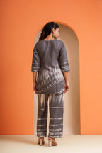 Pencil Gray Black Shiboori/Tie Dye Co-ord Set