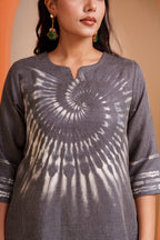 Pencil Gray Black Shiboori/Tie Dye Co-ord Set