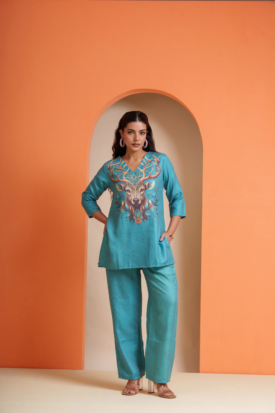 Deer-O-Deer in the Oceanic Sky Co-ord Set