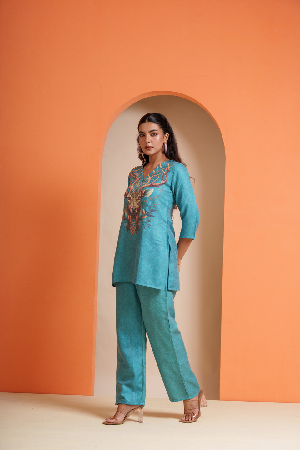 Deer-O-Deer in the Oceanic Sky Co-ord Set