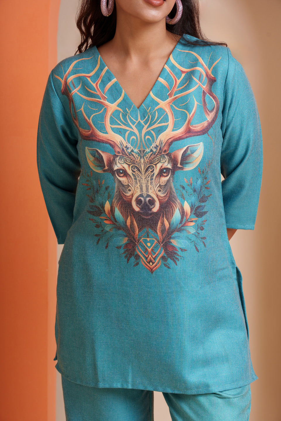 Deer-O-Deer in the Oceanic Sky Co-ord Set