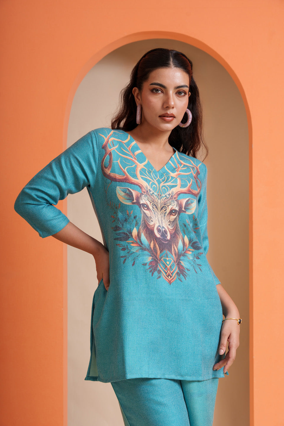 Deer-O-Deer in the Oceanic Sky Co-ord Set