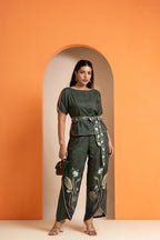 Olive Lotus Whispers Co-ord Set