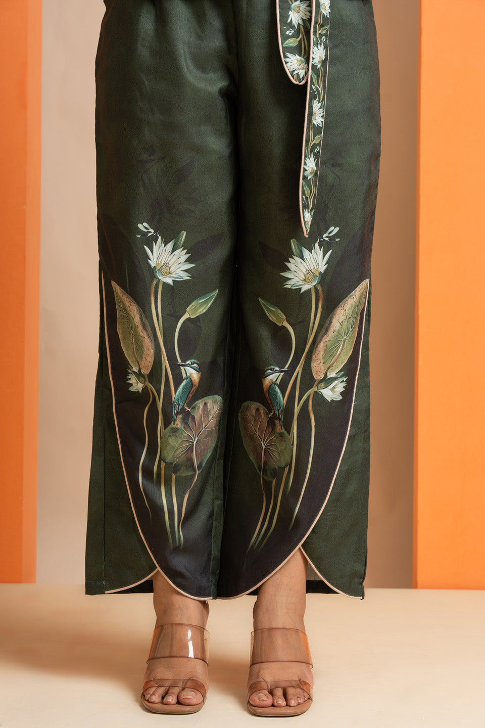 Olive Lotus Whispers Co-ord Set