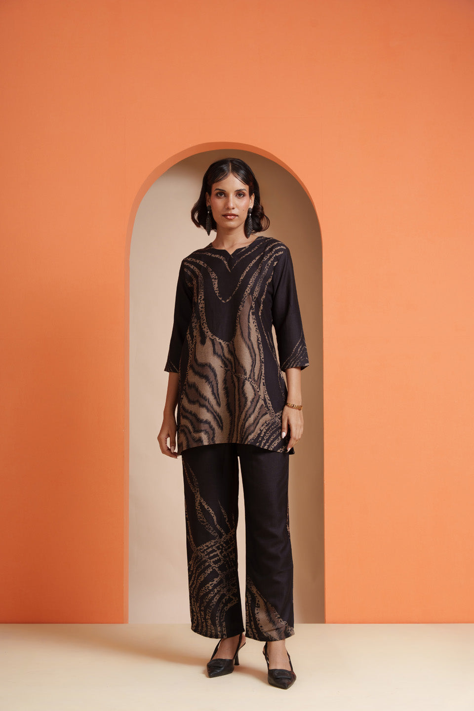 Wild Cheetah Skin Stripes Co-ord Set