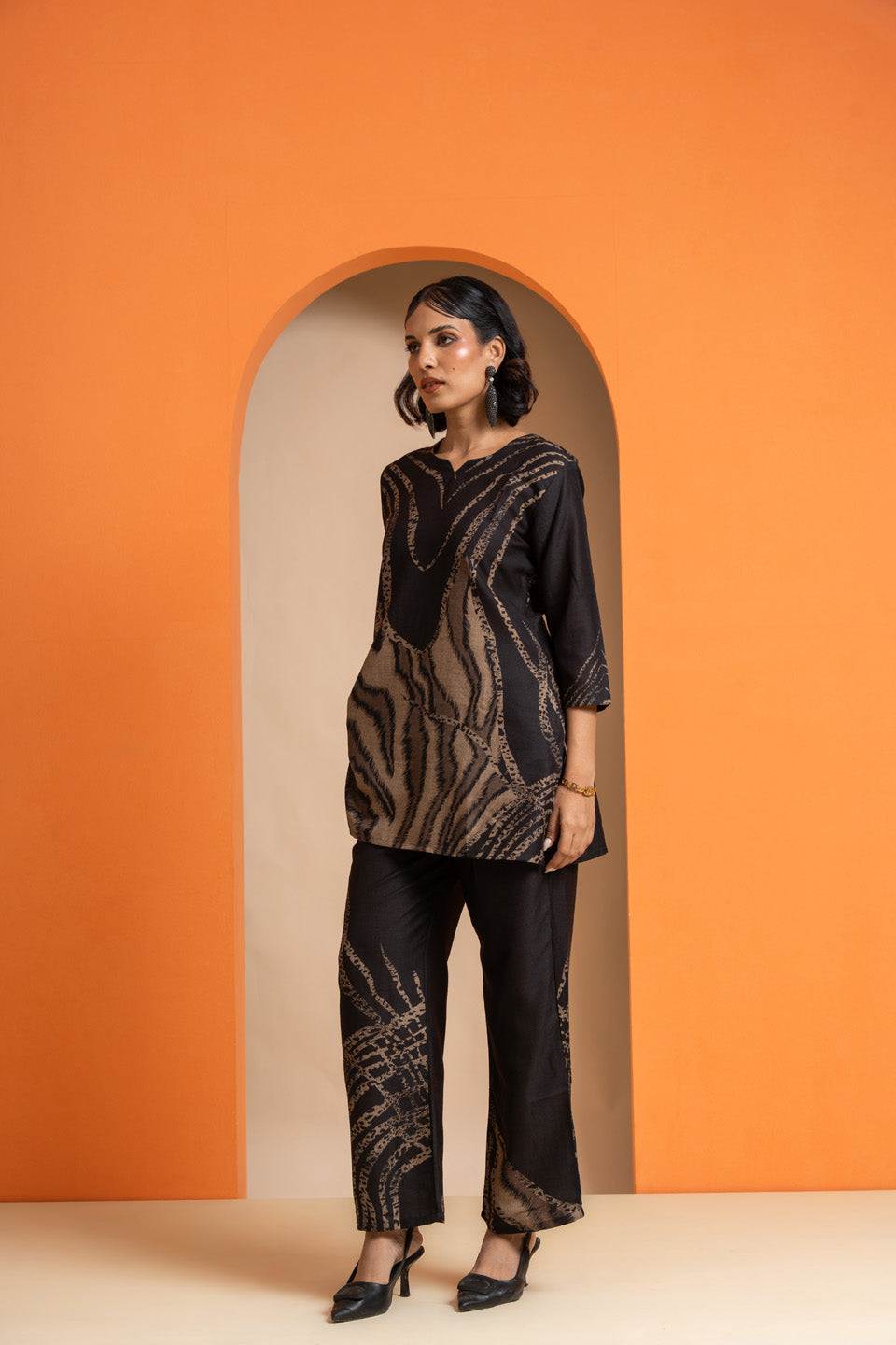 Wild Cheetah Skin Stripes Co-ord Set