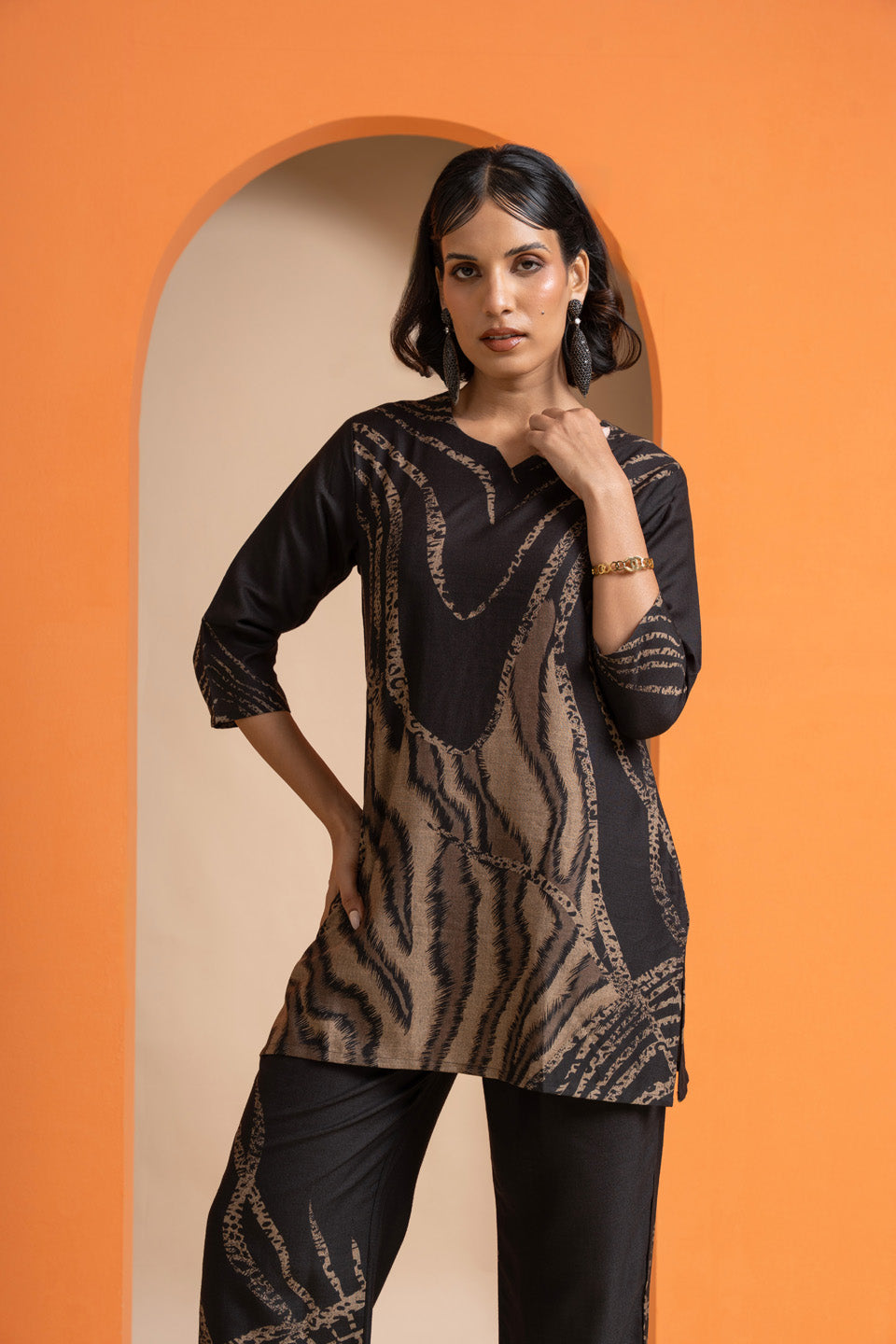 Wild Cheetah Skin Stripes Co-ord Set
