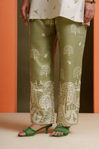 Pistachio Tropical Birdy Safari Co-ord Set