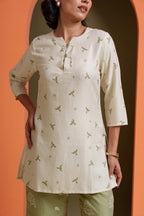 Pistachio Tropical Birdy Safari Co-ord Set