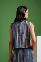 Ethereal Echo Canvas Flow Lines Skirt and Tops