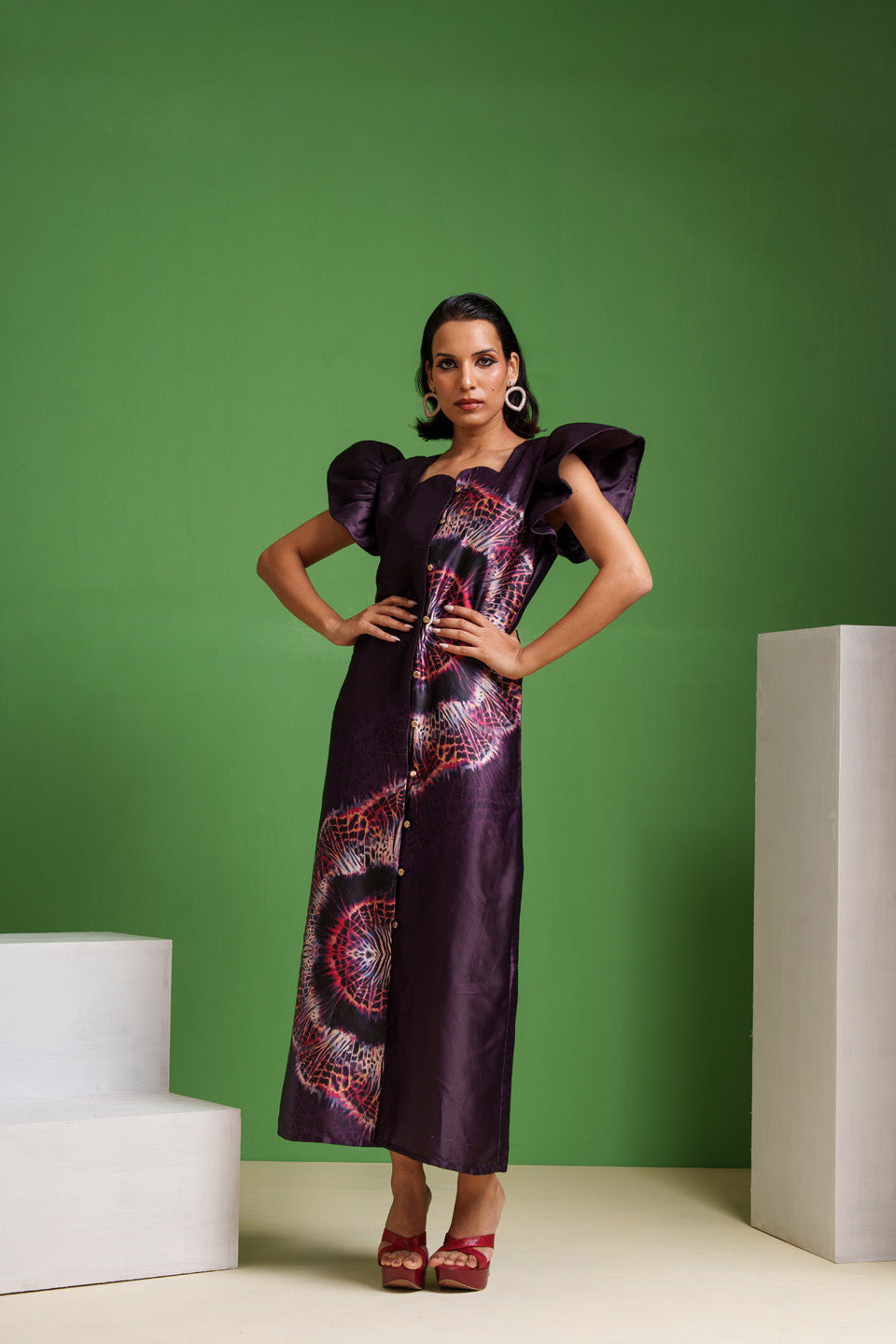 Wine Cheetah Skin Fire Glitch